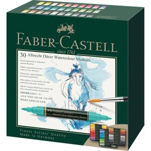 imageFaberCastell ArtGraphic 160330 FaberCastell Albrecht Durer Artists Watercolor Markers  30 Assorted Colors  Multipurpose Art MarkersPack of 30