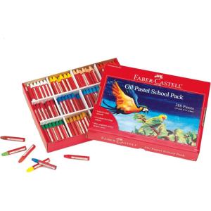 imageFaberCastell Blendable Oil Pastels In Durable Storage Case 24 Vibrant Colors  NonToxic Pastels for KidsOil Pastel Bulk Classroom Pack 288 Count