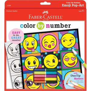 imageFaberCastell Color by Number Foil Fun  TRex  Color and Display 1 Dinosaur Color by Number BoardEmoji