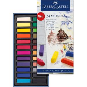 imageFaberCastell Creative Studio Soft Pastel Mini Sticks 125  24 Vivid ColorsAssorted