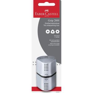 imageFaberCastell Grip Trio Pencil Sharpener Rose ShadowsSilver