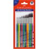 imageAWFaberCastell I Pvt Ltd TriGrip Synthetic Hair Round Assorted Paint Brush Set of 13