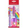 imageFaberCastell 111528 Unicorn Writing Set with Jumbo Pencil Sharpener and Eraser School Set for ChildrenUnicorn
