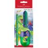 imageFaberCastell 111528 Unicorn Writing Set with Jumbo Pencil Sharpener and Eraser School Set for Childrendino