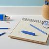 imageFaberCastell 580024 Grip 2001 Pencil Set 5Piece with 3 Pencils Eraser and Sharpener BlackStandard Blue