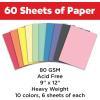 imageFaberCastell Construction Paper Pad  MultiColored Craft Paper 9quot x 12quot 60 Sheets