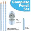 imageFaberCastell Grip Graphite Pencils ampamp Accessories Set Sky Blue  3 Drawing Pencils B Pencil Set for Sketching and Drawing Art Pencils for Kids Sketching Supplies
