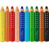 imageFaberCastell Grippy 110635 Colouring Pencils Set 6 Colouring Pencils with Sharpener for Toddlers from 2 Years 3in1 Pencil SetSet of 10  sharpener