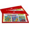 imageFaberCastell Paint by Number Seahorse and Friends Deluxe Kit  6 Watercolor Paints  3 Watercolor Canvases
