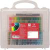 imageFabercastell Oil Pastels Set of 50 Easy to Pack and Carry Colour Tool Box Plastic Box Packing