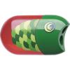 imageFaber Castell 183525quotFishquot Double Hole Sharpener with Eraser Fish