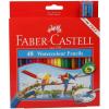 imageFaber Castell WaterColor Pencils with Sharpener and Brush 48 WaterColored Pencils set