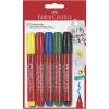 imageFaberCastell 159505 Textile Marker 53 Pack of 5 1 YellowRedBlueGreenBlack