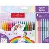imageFaberCastell 554221  Set of Unicorn Markers 13 Fibre Tip Pens in Standard and Pastel Colours