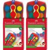 imageFaberCastell CONNECTOR Paint Box with 12 Colours Including Opaque White Pack of 2