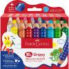 imageFaberCastell Grippy 110635 Colouring Pencils Set 6 Colouring Pencils with Sharpener for Toddlers from 2 Years 3in1 Pencil SetSet of 16  sharpener