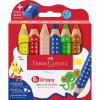 imageFaberCastell Grippy 110635 Colouring Pencils Set 6 Colouring Pencils with Sharpener for Toddlers from 2 Years 3in1 Pencil SetSet of 6  sharpener