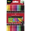 imageFaberCastell Neon DoubleEnded Felt Tip Pens  Set of 10