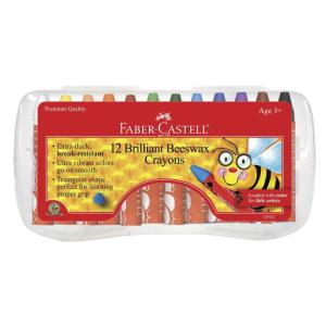 imageFaber Castell FC129112 Beeswax Crayons 975quot Height 45quot Width 075quot Length Pack of 12