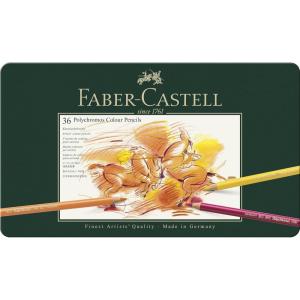 imageFaberCastell  Polychromos colour pencil tin of 36 110036