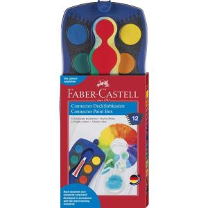 imageFaberCastell 125001 Paint Box Connector 12 Colours Blue