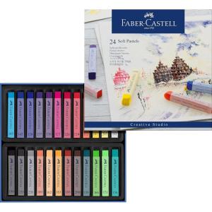 imageFaberCastell 128324 Goldfaber Studio Soft Pastel Chalks Pack of 24 Assorted Colours24 Farben