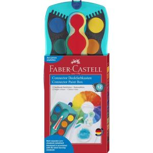 imageFaberCastell Connector Paint Box  12 Colours Turquoise