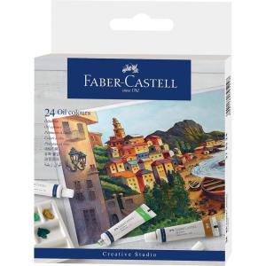 imageFaberCastell Creative Studio Oil Colours 24X 20ml Tubes Multicoloured for Art Craft Drawing Sketching Home School University Colouring