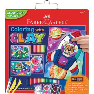 imageFaberCastell Do Art Coloring with Clay Space Pets  Create 4 GlowinTheDark Designs  Sensory Art for Kids Multi