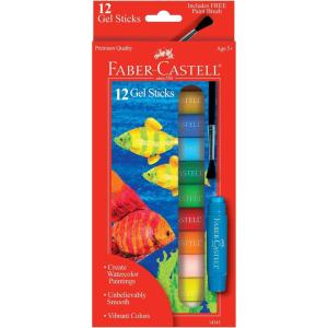 imageFaberCastell Gel Stick School Pack  Multipurpose Crayons  240 Count  12 Vibrant Colors12 Original Colors