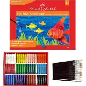imageFaberCastell Gel Stick School Pack  Multipurpose Crayons  240 Count  12 Vibrant Colors240 Count Original Colors School Pack