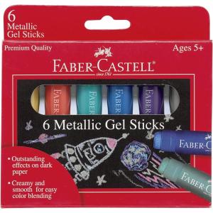 imageFaberCastell Gel Stick School Pack  Multipurpose Crayons  240 Count  12 Vibrant Colors6 Metallic Colors