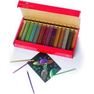 imageFaberCastell Metallic Colored Ecopencils  12 Break Resistant Coloring Pencils240 Count School Pack 20 sets  12 colors