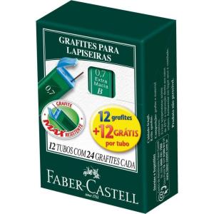 imageGraphite 07 mm B 12 Tubes of 24 each FaberCastell