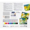 imageFaberCastell 379280 Acrylic Paint Set 18 Pieces with 12 Acrylic Paints Canvas 20 x 25 cm Mixing Palette and 4 BrushesAcrylic paints 18 pieces