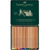 imageFaberCastel FC112124 Pitt Pastel Pencils in A Metal Tin 24 Pack Assorted24 Count Pack of 1