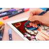 imageFaberCastell Goldfaber Sketch Kawaii 164811 Marker Pens Pack of 6 Alcohol Markers with Brush Tip and Fineliner TipModern