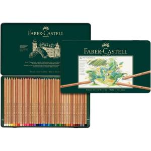 imageFaberCastel FC112124 Pitt Pastel Pencils in A Metal Tin 24 Pack Assorted36 Count Pack of 1