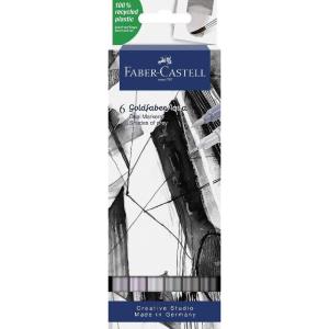 imageFaberCastell Creative Studio Goldfaber Aqua Dual Marker Shades of grey Wallet Of 0 For Art Craft Drawing Sketching Home School University ColouringMulti