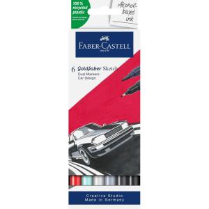 imageFaberCastell Creative Studio Goldfaber Sketch Marker Wallet Of 24 Wallet Of 24 For Art Craft Drawing Sketching Home School University Colouringcar design