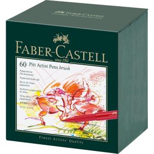 imageFaberCastell Pitt Artist Pen Brush  Gift Box of 60