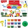 imageFaberCastell Little Creatives Super Soft Modeling Dough  12 Colors Classic ampamp Neon  Sculpting Tools Learn ampamp Play Non Toxic Playdough Kit for Toddlers Preschool Ages 3