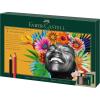 imageFaberCastell Polychromos Colored Pencils and Pitt Graphite Matte Gift Set 23 Piece Artist Quality Sketching and Colored Pencils Set with Accessories50 Count