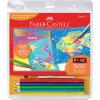 imageFaberCastell Watercolor Paint Set with Brush 12 Washable Watercolors for Kids Toddler Art Supplies ampamp Painting Set Arts and Crafts for Kids Ages 34Watercolor Pencil Resist Kit