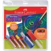 imageFaberCastell Watercolor Paint Set with Brush 12 Washable Watercolors for Kids Toddler Art Supplies ampamp Painting Set Arts and Crafts for Kids Ages 34Scratch Art Kit