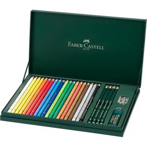 imageFaberCastell Art ampamp Graphic Polychromos Colour Pencil Gift Set Mixed MediaMulticoloured Polychromos Gift Set For Art Craft Drawing Sketching Home School University Colouring1 Count Pack of 1