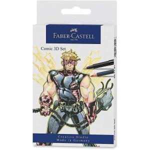 imageFaberCastell Comic Illustration Set  The Famazings Superhero Comic Book Drawing Kit  Draw with Pitt Artist Pens ampamp Goldfaber Coloring PencilsComic 3D Markers and Pencil Set
