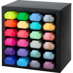 imageFaberCastell Highlighter Desk Set  Assortment of 24 Chisel Tip Markers Metallic Neon and Pastel Set  Thin No Bleed Highlighters Stationery and Bullet Journal Supplies Gifts for Artists24 Colors