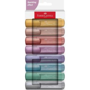 imageFaberCastell Pastel Highlighters Set  8 Chisel Tip Highlighters  Aesthetic School Supplies and Bible Highlighters No Bleed Highlighters Pen Journaling Supplies in Pastel Colorsmetallic