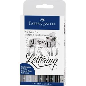 imageFaberCastell Pitt Artist Pen Hand Lettering For Beginners Set  8 Modern Calligraphy and Lettering Markers In Pink Floral TonesHand Lettering Starter Set 7 Assorted Nibs